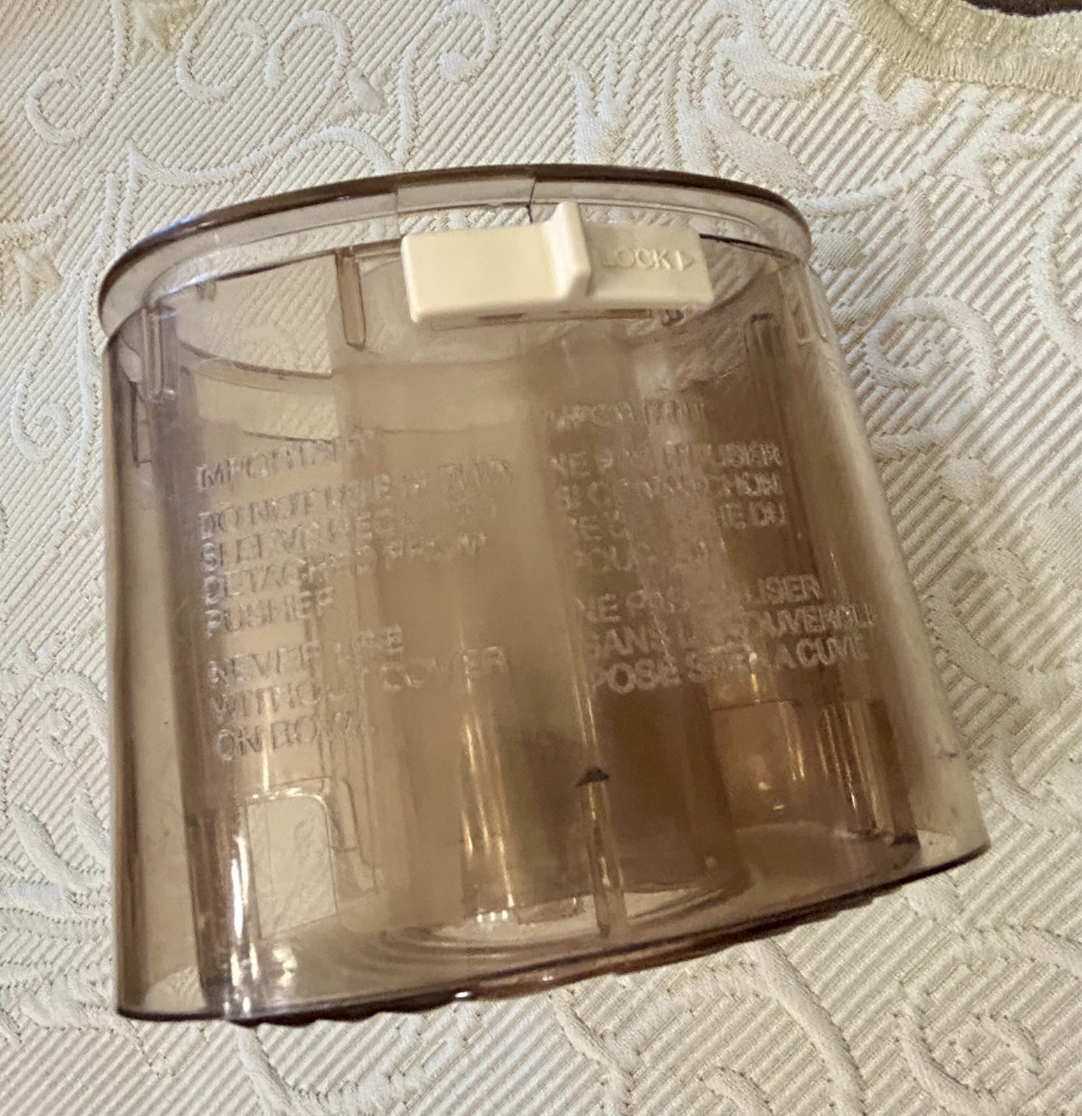 Coisinart DLC 8 Lid and Chute Parts