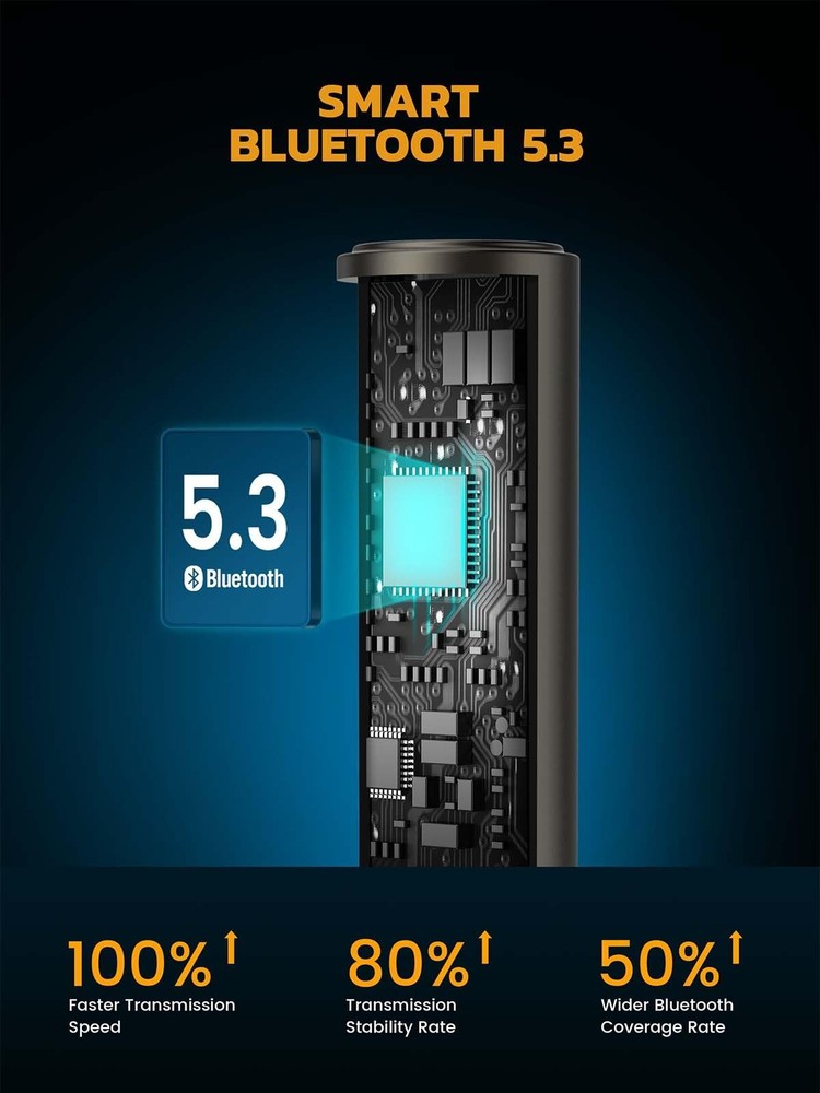 MaedHawk 5.3 Car Bluetooth Aux Adapter, [Stable Connection] 3.5mm Bluetooth A...