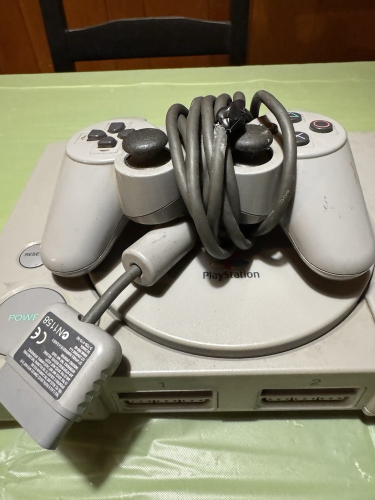 PlayStation 1 Console with cords  /TESTED & Works!