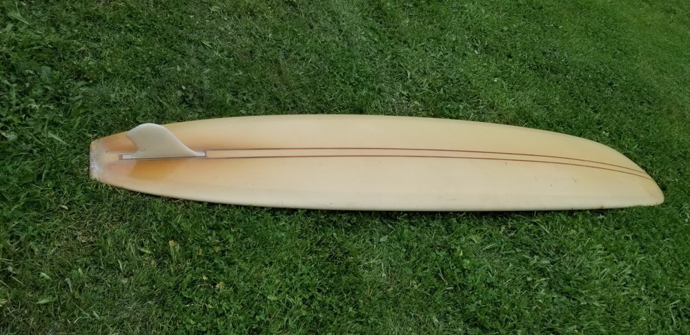 Late 50's Weber Performer 9'6" watertight needs fin replacement.
