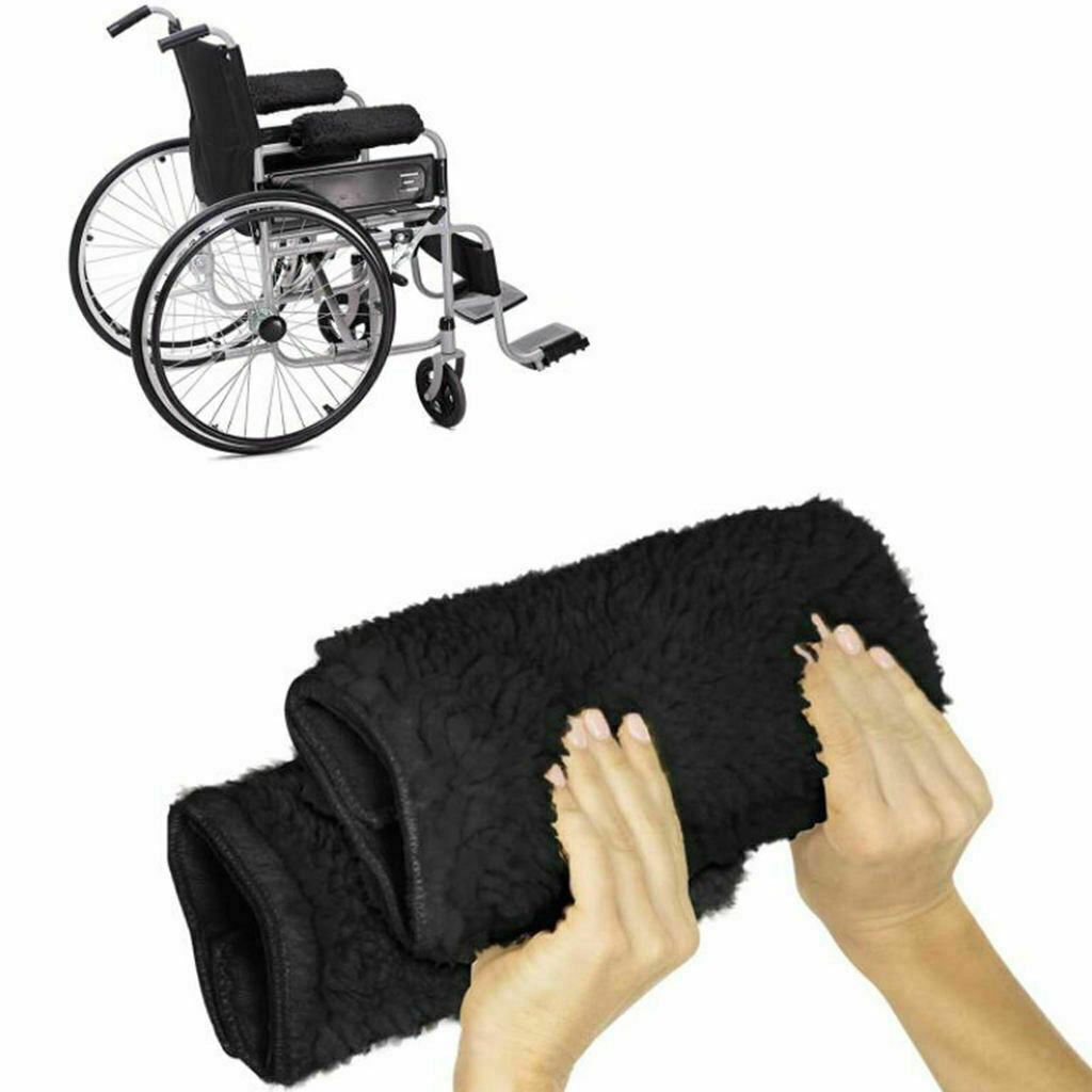 2Pc Wheelchair Armrest Pads Arm Rest Cover Office Chair Arm Pads Soft Winter US