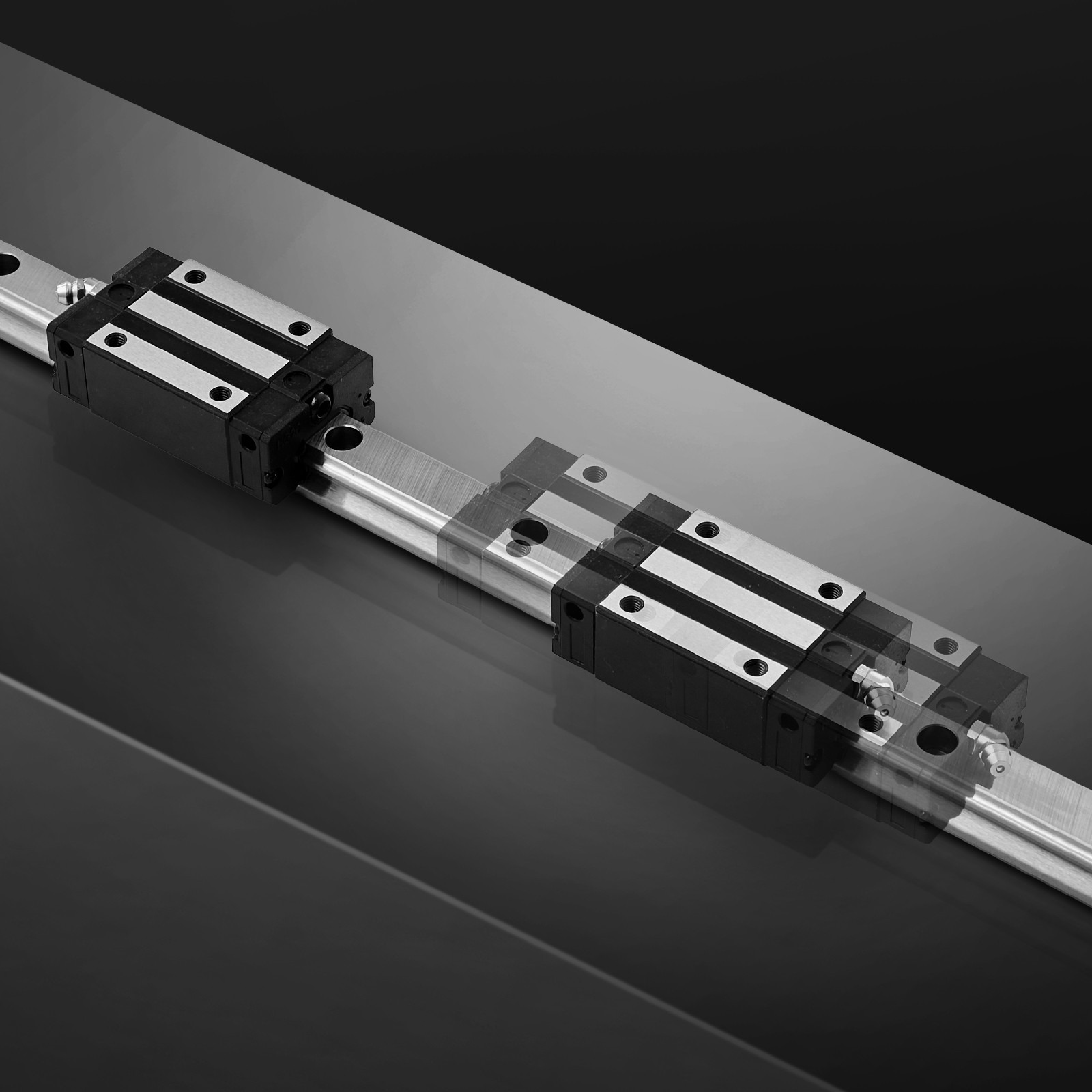 VEVOR Linear Rail Guide Kit HGR20 2PCS 600 mm Linear Rails 1PCS Ball Screw 4PCS