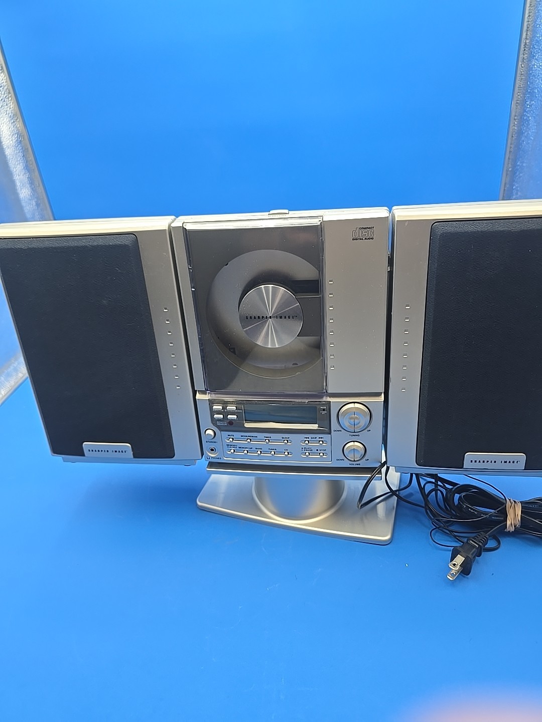 Sharper Image SO226 Vertical CD Player AM/FM Radio Vintage 1990s No Remote Works