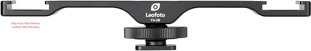 Leofoto FA-08 Twin Flash Cold Shoe Adapter