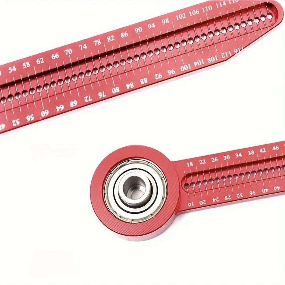 1PC Precision Woodworking Compass Scriber Hole Ruler Marking Measuring Tool