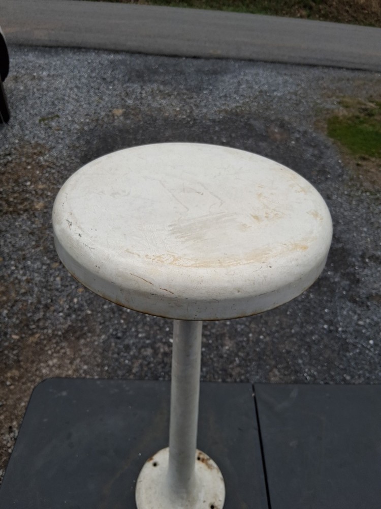 Vintage Cast Iron Bar Stool
