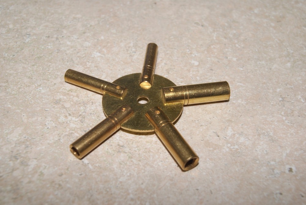 SOLID BRASS 5-PRONG KEY SIZES 2.4.6.8.10 NEW PARTS