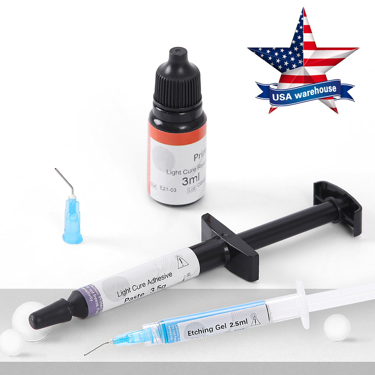 Dental Bracket Braces Glue Ortho Bonding Light Cure Resin/LED Curing Light Lamp