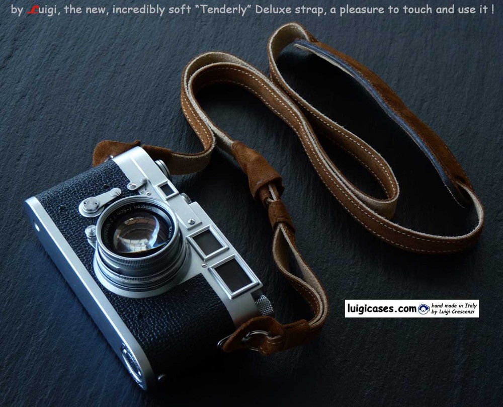 LUIGI TENDERLY DELUXE STRAP,INCREDIBLY SOFT,PADDED,FULLY LINED,ADJUSTABLE LENGTH