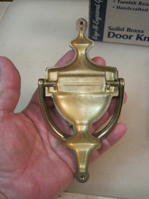 Vintage Solid Brass Door Knocker B4391