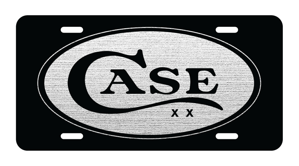 Case Knifes Aluminum License Plate laser etched car vehicle truck tag Man Cave
