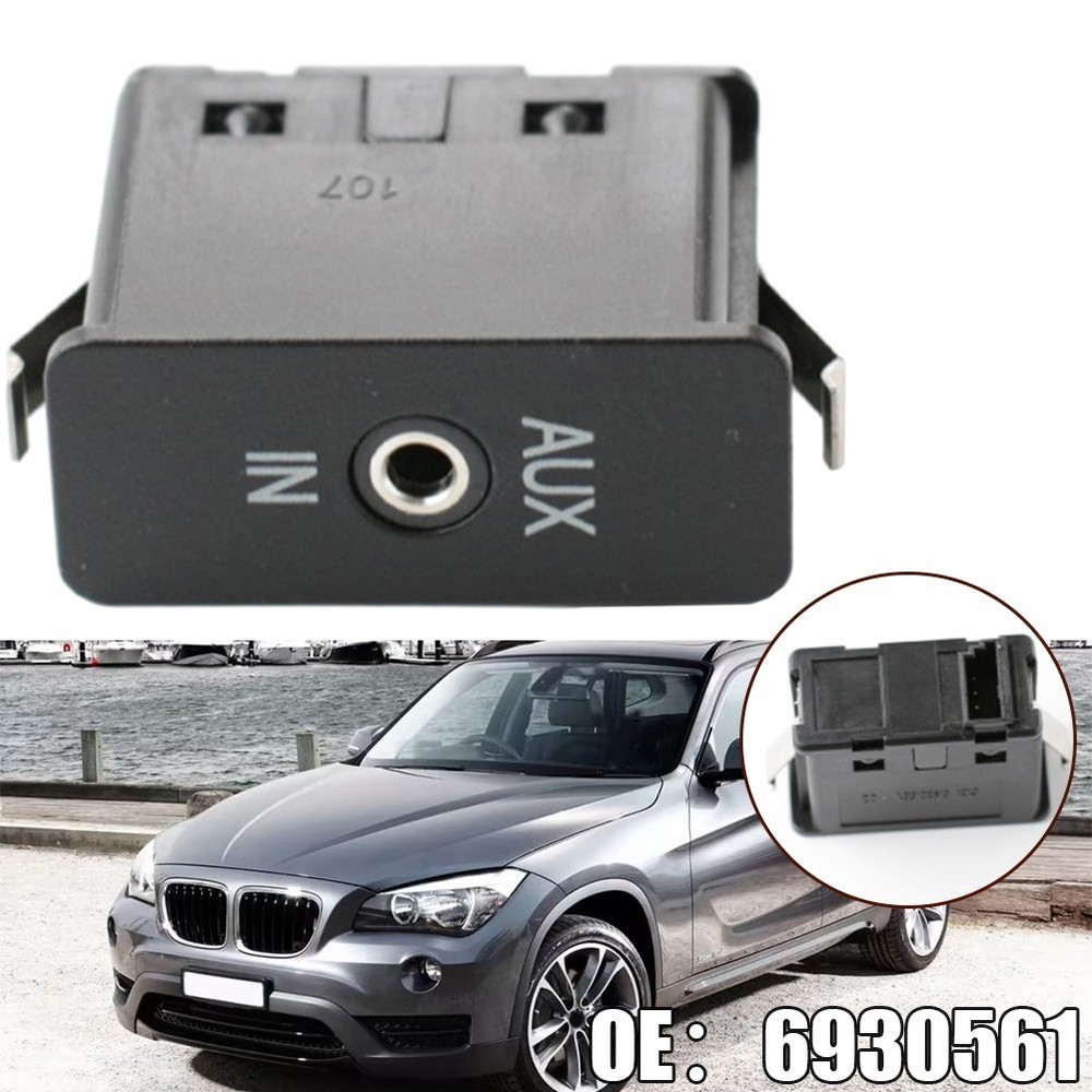 Easy Installation AUX Auxiliary Audio Socket for X1 X3 X5 X6 Z4 E81 E87 E90