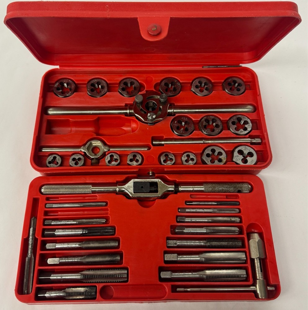 MAC Tools METRIC #8017TS 8017TS Tap & Die Threading SET Incomplete Cleaned