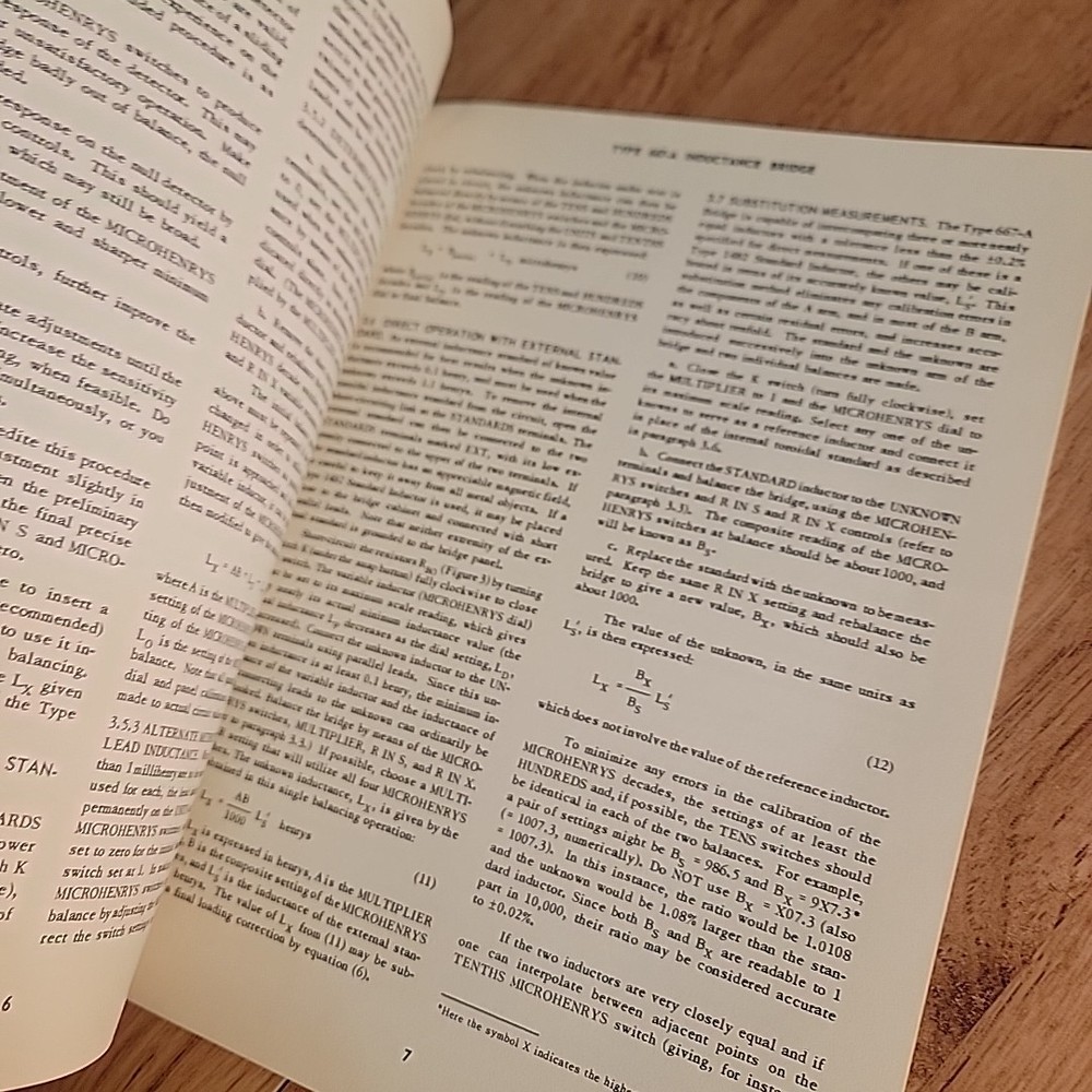 Type 667-A / Inductance Bridge Operating Instructions Manual