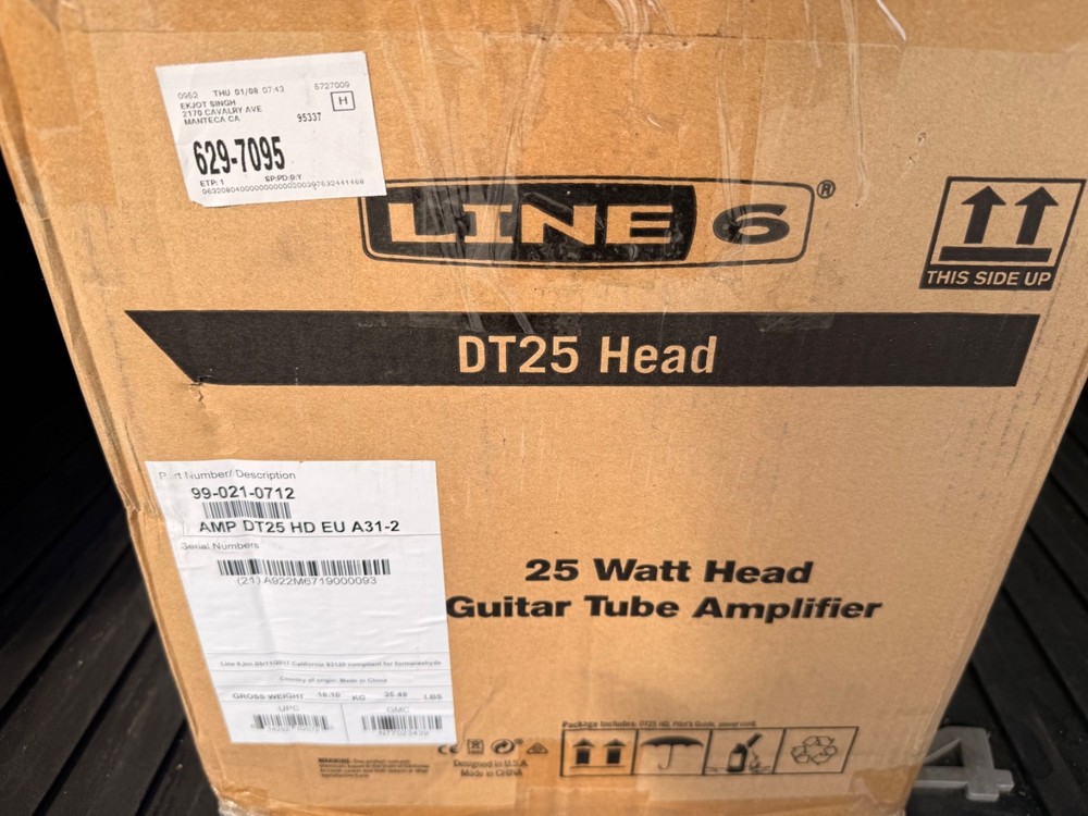 Line 6 DT25 25W Guitar Amplifier Head EU Model