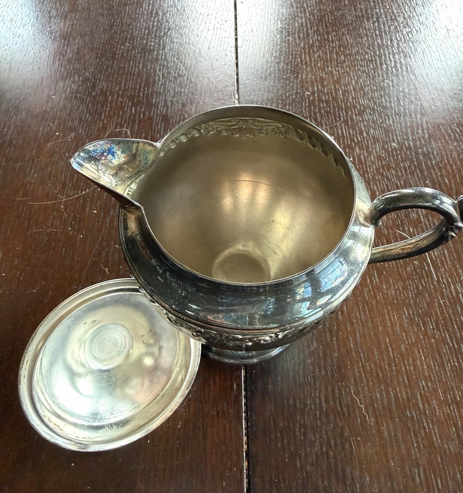 Vintage Four Piece Coffee Set - Silver Plated Over Copper