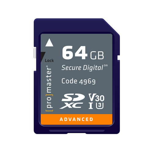 Promaster SDXC 64gb Advanced SD Memory Card