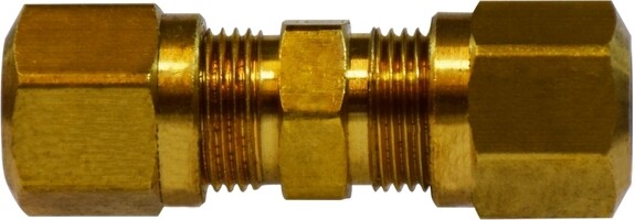 DOT Nylon Tubing Air Brake Union, 1/2",Brass 38021