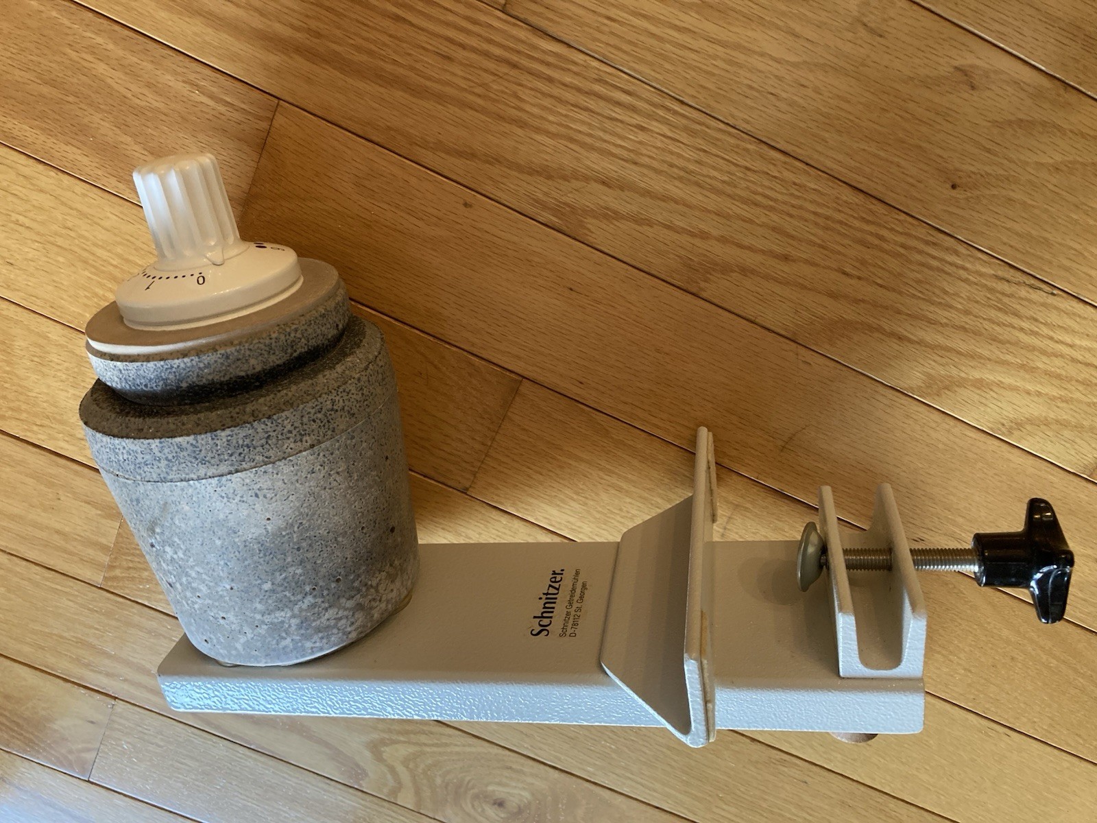 Schnitzer Model OH Hand Grain Mill--millstone & durable metal frame--GERMANY