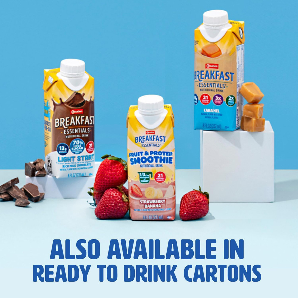 Carnation Breakfast Essentials Rich Milk Chocolate Drink Mix, 22 Packets