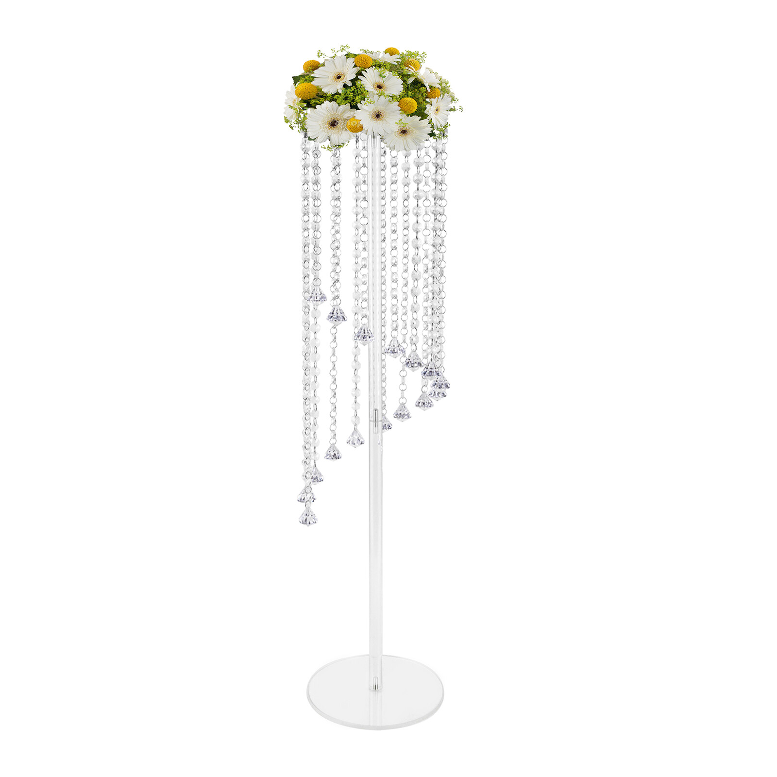 10* Crystal Flower Stand Wedding Centerpieces For Tables 80cm Tall Flower Stand