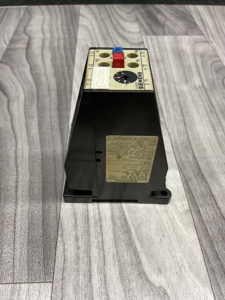 Siemens Solid State Overload 3UA59 00-1G, Range 0.4-0.63A, #4015PT176