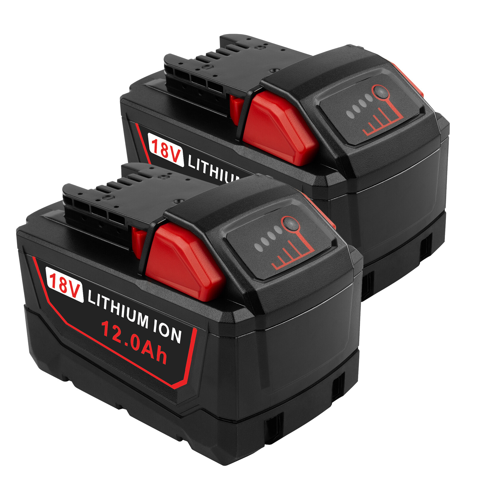 2PACK 12.0Ah For Milwaukee For M18 18V Extended Capacity Battery 48-11-1860 NEW
