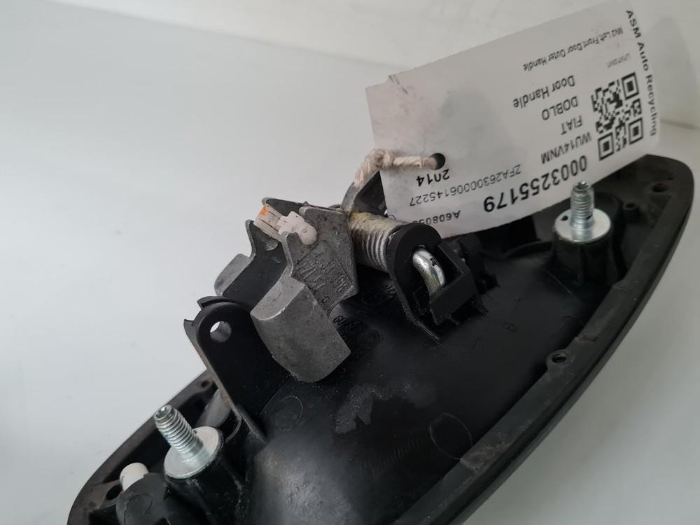 FIAT DOBLO MK2 2014 LEFT FRONT OUTER DOOR HANDLE VAN WHITE