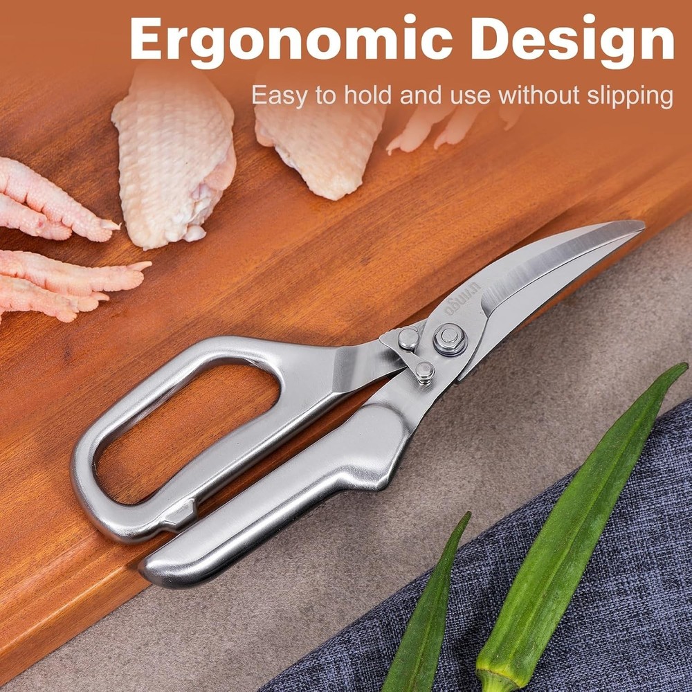 Kitchen Scissors - Heavy Duty Poultry Shears Sharp Cutting Food Chicken Bone Mea