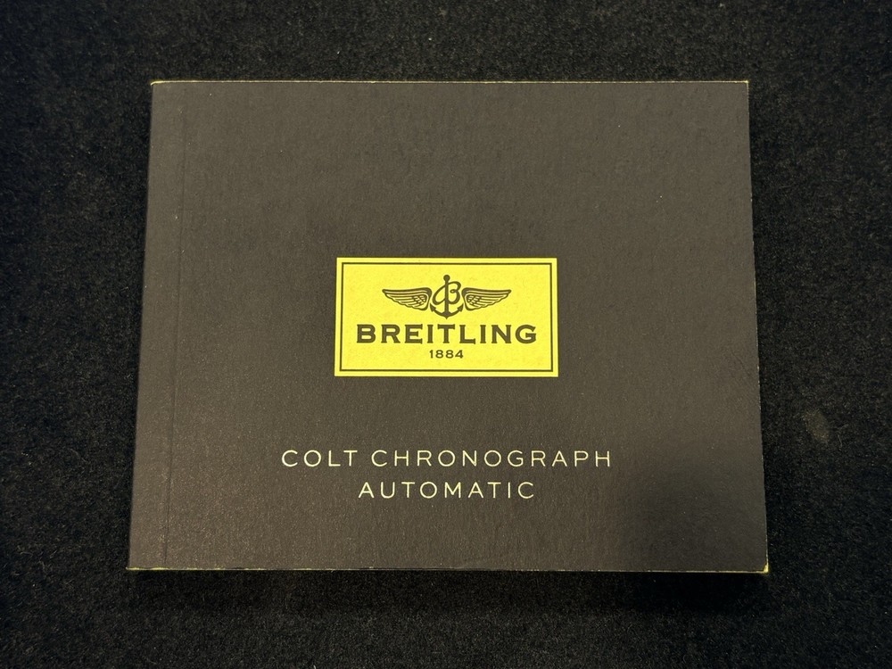 Breitling Colt Chronograph Automatic Instruction Manual Booklet Guide Book