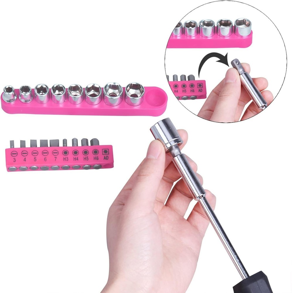 148Piece Tool Set General Household Hand Tool Kit with Plastic Toolbox Storag...