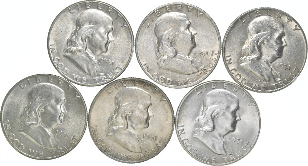1951-S Franklin Half Dollar AU