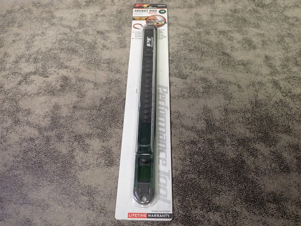 NEW Performance Tool W36190 1/4" Magnetic Socket Rail (BN351)