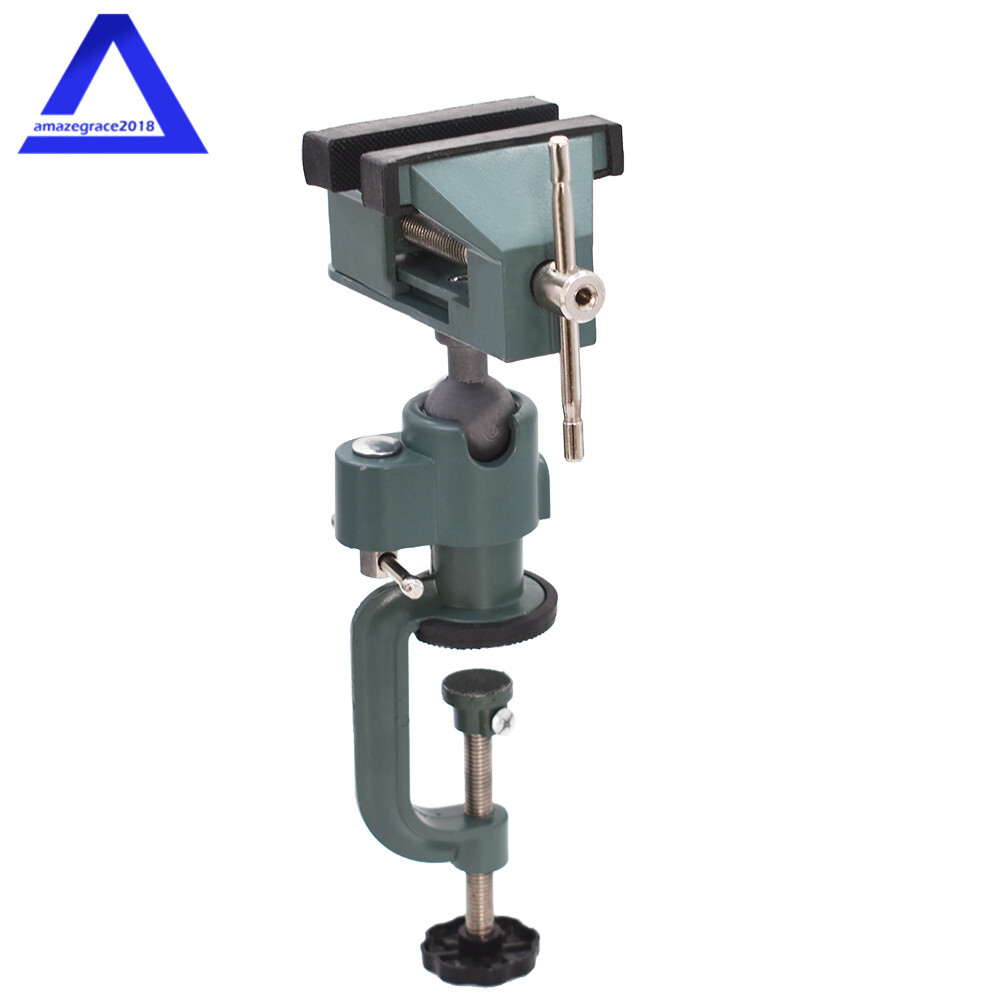 For Holding Small Parts Universal Table Vise 3" Aluminum Swivel 360° Rotating US