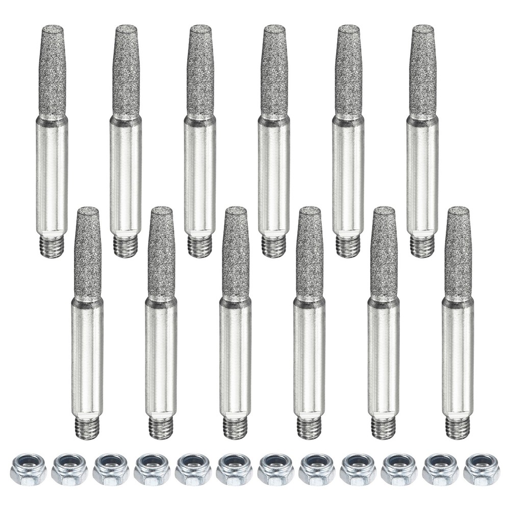 Chainsaw Sharpener with Nuts [24pcs]-Chainsaw Sharpening-[Silver- 7/32 Inch]