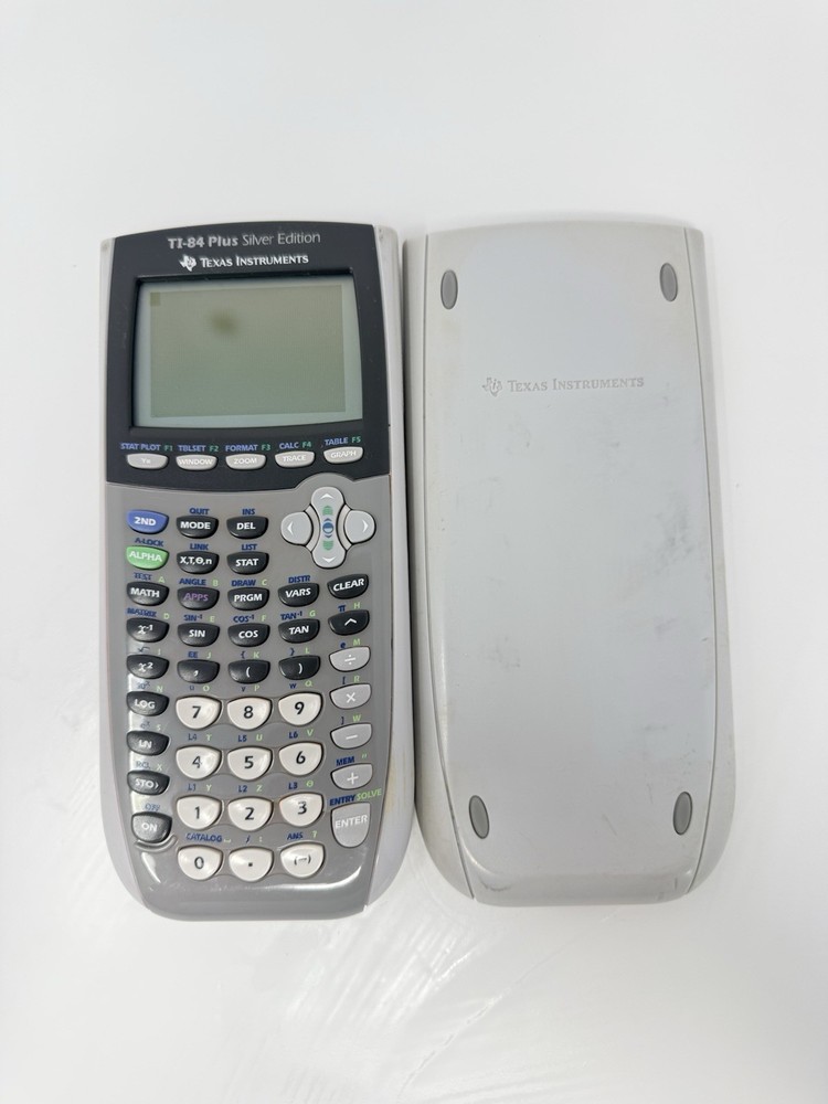 Texas Instruments TI 84 Plus Silver Edition Graphing Calculator Tested