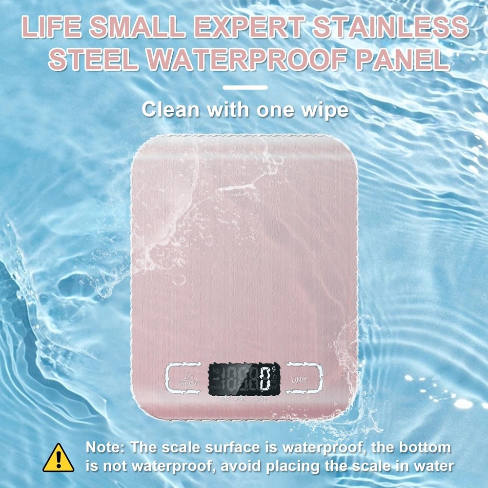 Food Scale, 11lb Kitchen Scale with 6 Units Tare Function & LCD Display, 0.05...