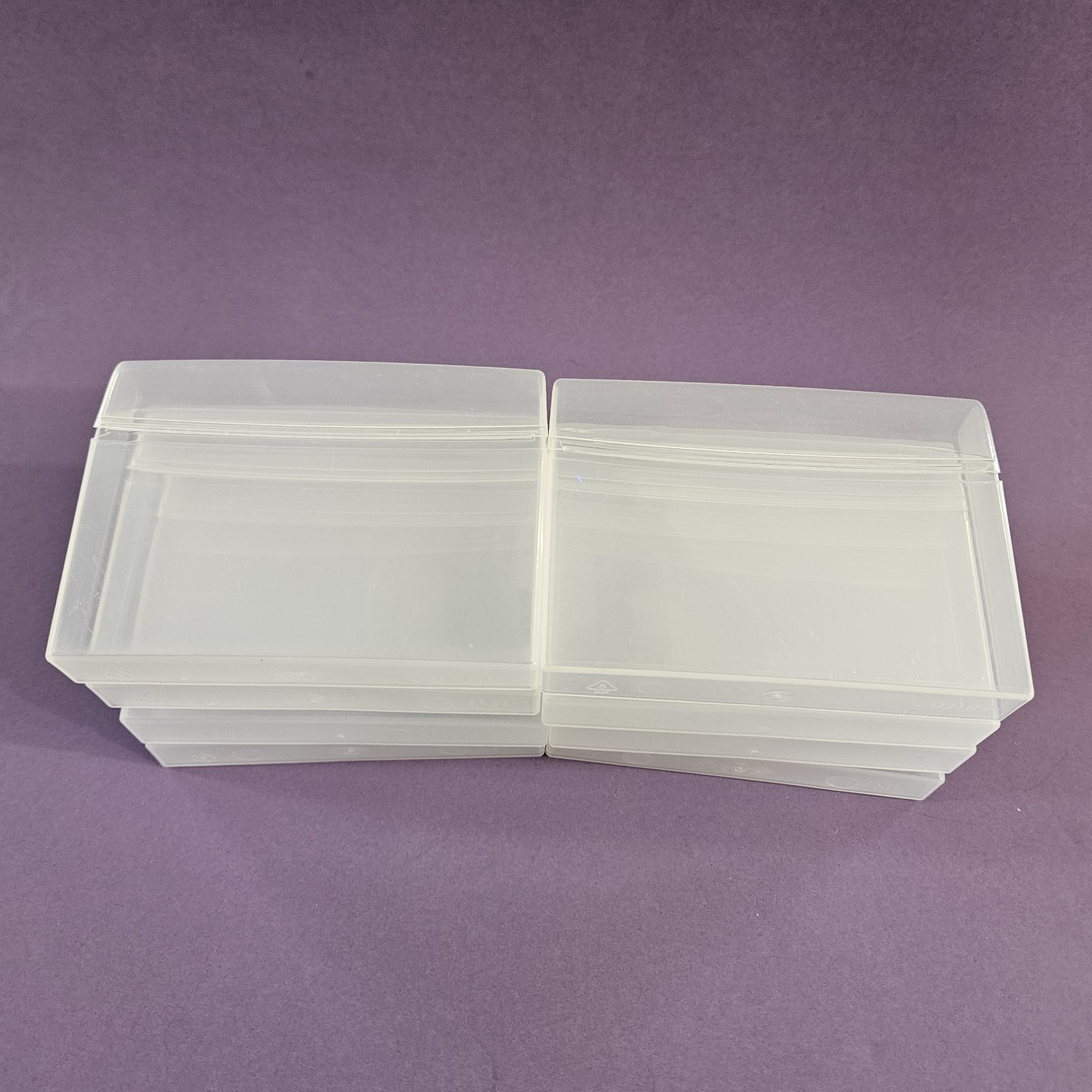 8 Extra Gum Empty Plastic Gum Containers Hinged Lid Storage Crafts