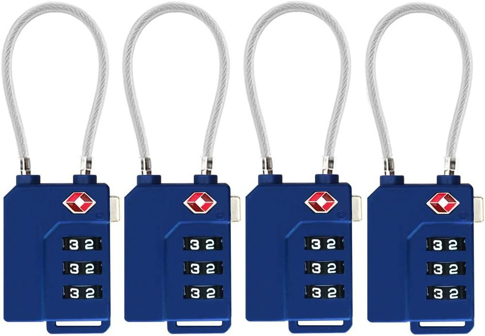 TSA Lock Security 3 Digit Combination Suitcase Luggage Bag Code Lock Padlock (De