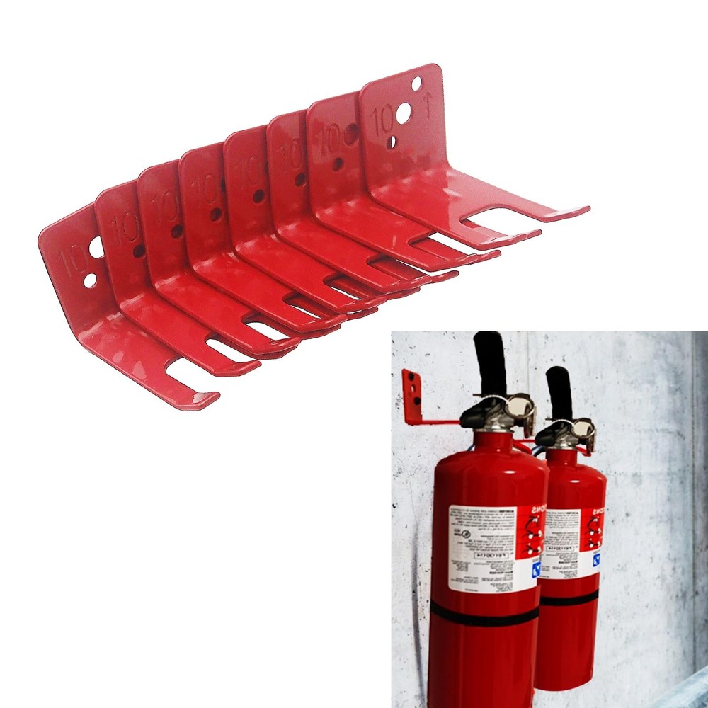 8 Pack Fire Extinguisher Mount Bracket Wall Hook Holder Hanger 10 Lb