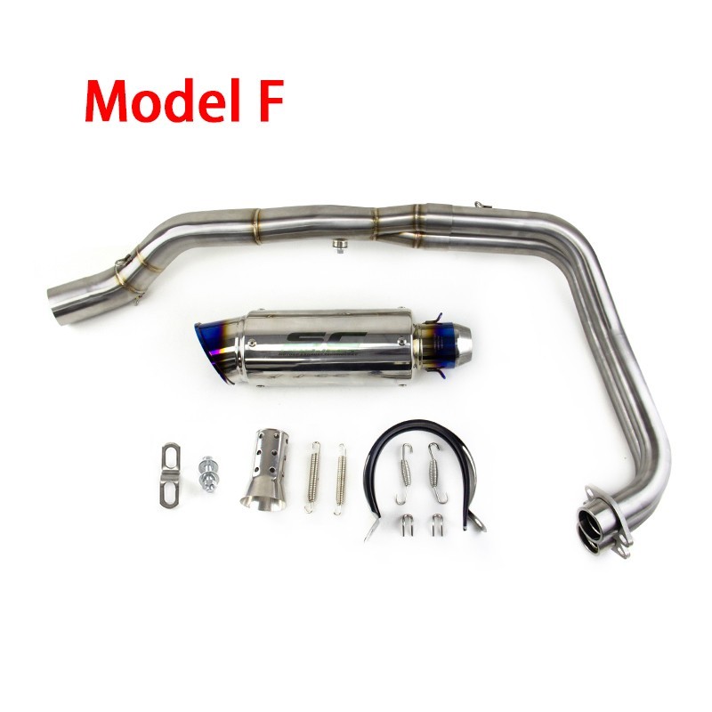 For Yamaha YZF R3 2015-2025 MT-03 Whole System Black Muffler Exhaust Header Pipe