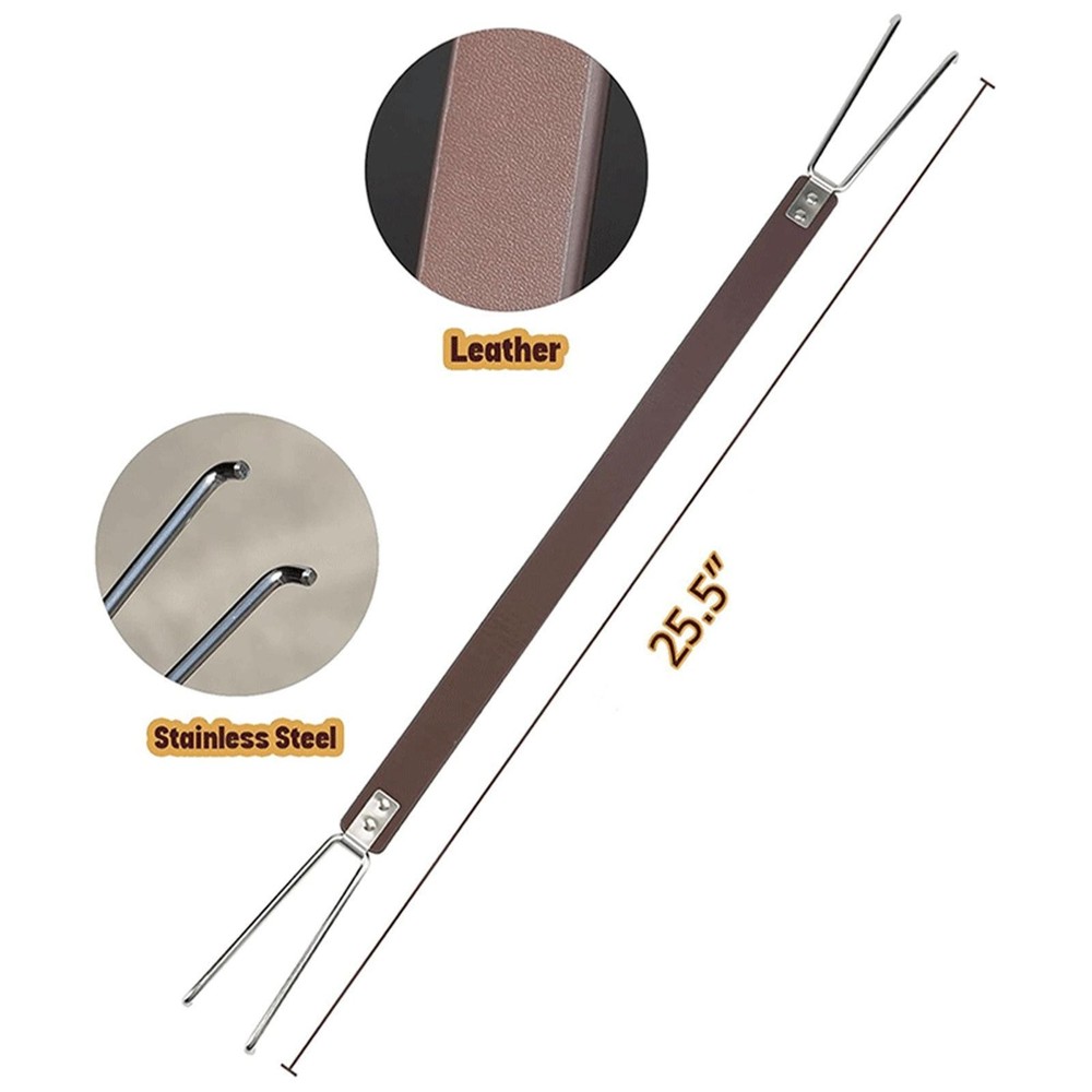 Fire Pit Handle Carrying Handle Rustproof Heat Resistant Portable Camp Equipment