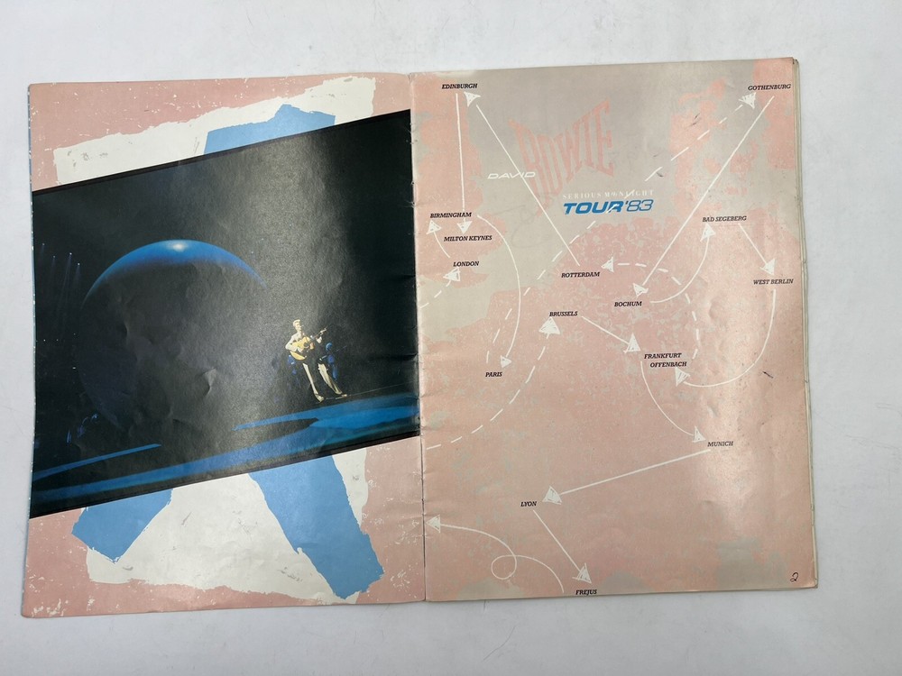 1983 DAVID BOWIE SERIOUS MOONLIGHT TOUR PROGRAMME