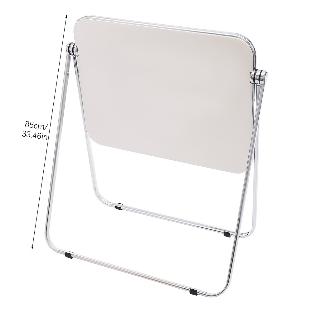 Foldable Acrylic Tray Table, Modern TV Tray, Small Folding Desk Space-Saving