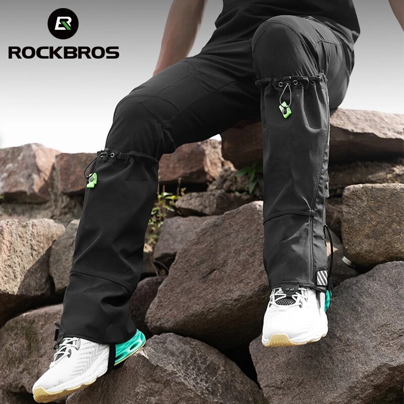 ROCKBROS Hiking Skiing Leg Shoes Cover Boot Waterproof Leg Warmer Knee Protector
