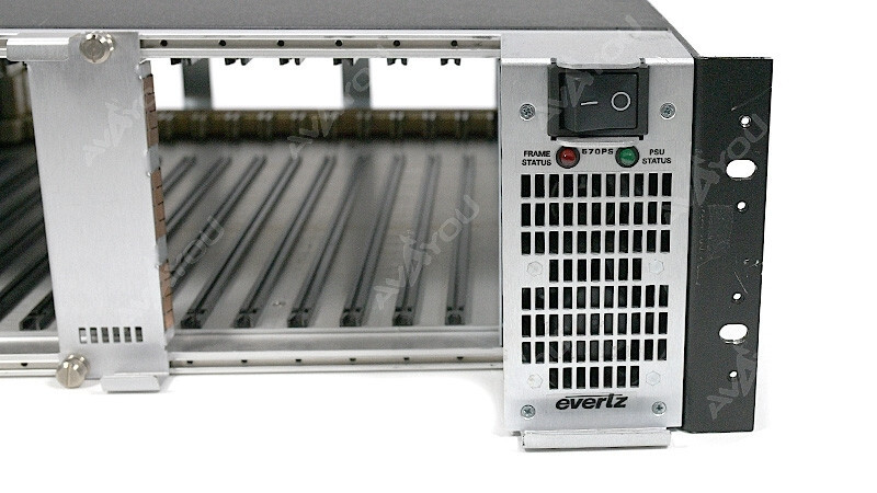 Evertz 570FR 3RU Compact Distribution Frame +570FC Frame Control +57PS Redundant