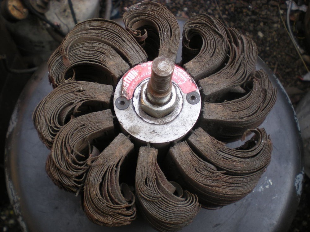 flap sander/ honer 6 in bore