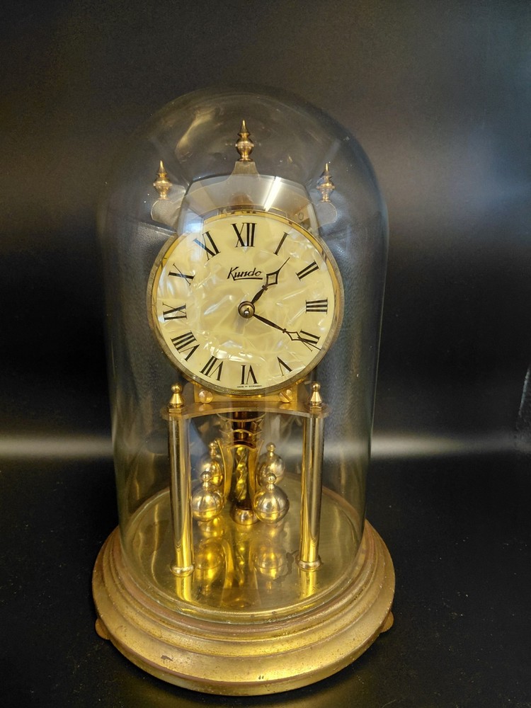 Kundo Pearlescent Vintage Clock Made In Germany Dated 1921