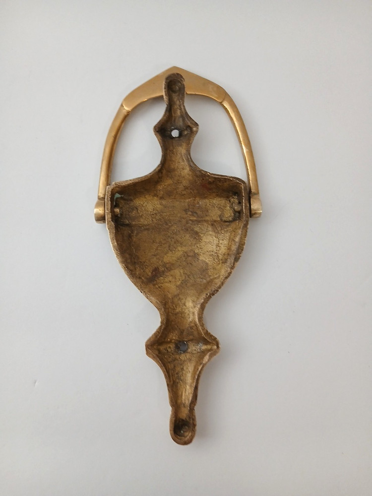 Vintage Solid Heavy Brass 7” Door Knocker Classic Simple Design