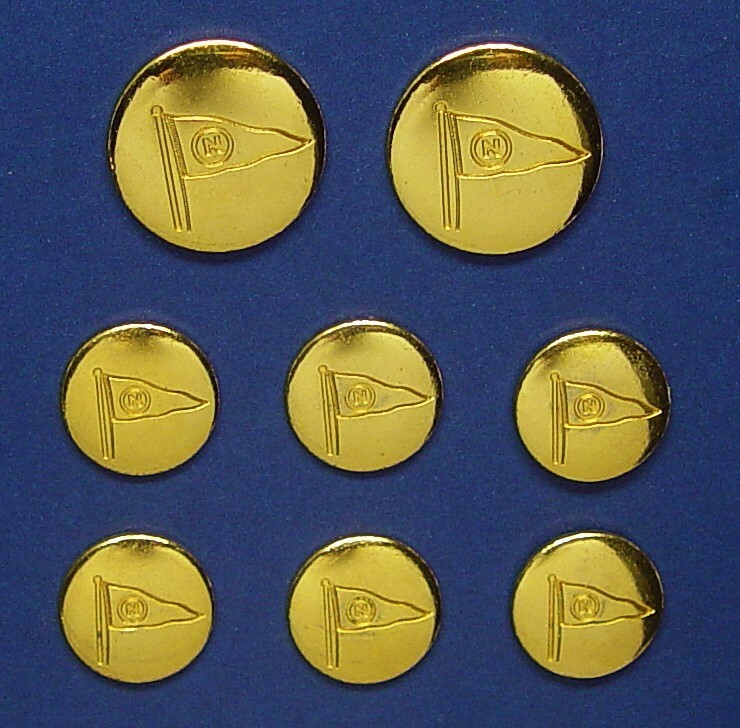 DANIEL HECHTER Replacement Buttons 8 GOLD TONE solid metal GOOD USED COND